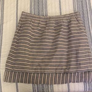 LOFT stripes linen skirt
